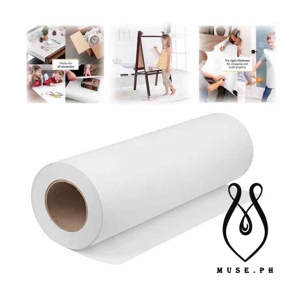 MUSE.PH Brown /White kraft Paper Roll Wedding Party Home decoration Natural  Recycled Paper Perfect for Crafts Art Small Gift Wrapping